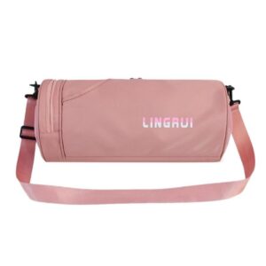 Nylon Women Men Travel Sports Gym Shoulder Bag Large Waterproof Nylon Handbags Black Pink Color Outdoor Sport Bags 2019 New