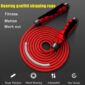 Heavy Adjustable Weighted Skipping Rope -Bearing Weavon Cable Foam Handle for Home Gym Workouts Boxing