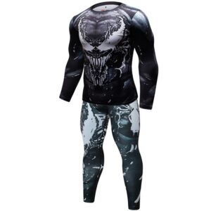 Compression T Shirts+Pants Men gym High-elasticity BJJ MMA Rashguard Rash Guard Fitness Tracksuit Boxing Jerseys Sport Suit