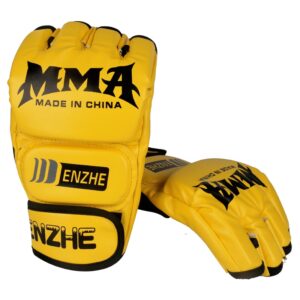 5 Colors Thick Boxing Gloves MMA Gloves Half finger Sanda Taekwondo Fight MMA Sandbag Gloves Professional TKD Training Equipment