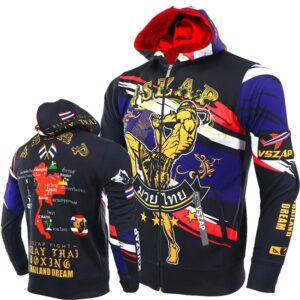 Fashion 2019 VSZAP Men Autumn Muay Thai fight fitness Sweatshirt Hoodie Stretch Quick-drying MMA Broadcast Training Men Jacket