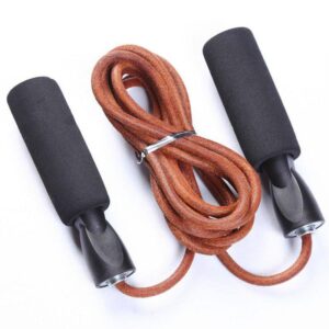 Portable Leather Skipping Speed Rope Bearing Speed Skipping Jump Rope Fitness Boxing Jump Gym Athletics Gear