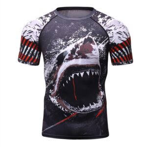 Compression Boxing Men Fitness Sport T-shirt+Pants Gym Rashguard MMA Bjj Rash Guard KickBoxing Sets Muay Thai Jersey Boxing Set