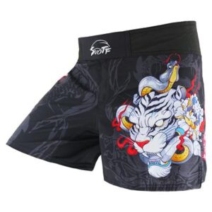 SUOTF Geometry Breathable Fighting Fitness MMA Shorts Tiger Muay Thai Kickboxing Short muay thai Clothing Sanda Boxing Short