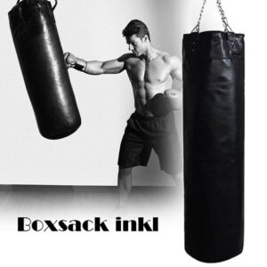 35x20x10cm Boxing Sandbags Punch Bag With Heavy Duty Steel Chain Boxing Training Fight Karate For Home Outdoors Gym