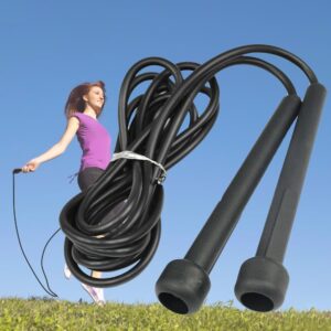 Gym Skipping Rope Boxing Speed Exercise Fitness Black Portable