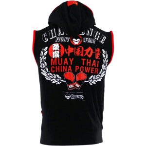 MMA Hoodies Sleeveless Boxing Vest Hooded MMA T-shirt Muay Thai Mma Fight Wrestle Fitness Shirts Male Thai Boxer Sport Clothing