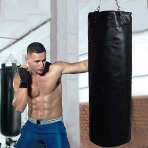 35x20x10cm Boxing Sandbags Punch Bag With Heavy Duty Steel Chain Boxing Training Fight Karate For Home Outdoors Gym