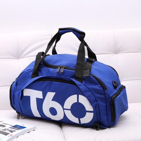 Waterproof Gym Sports Bag Men Women Fitness Bag Training Backpacks with Strips Pouch Rucksack Travel Bags Outdoor T60