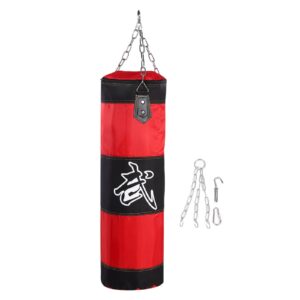 Hanging Kick Sandbag Empty Boxing Sand Bag Boxing Training Fight Karate Punch Punching Sand Bag With Metal Chain Hook Carabiner