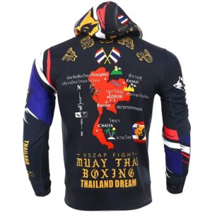 Fashion 2019 VSZAP Men Autumn Muay Thai fight fitness Sweatshirt Hoodie Stretch Quick-drying MMA Broadcast Training Men Jacket