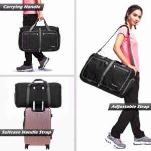 Gonex 40L Travel Luggage Bag Ultralight Suitcase Bags Foldable Packable Handbag for Men Women Holiday Weekend Trip Vacation