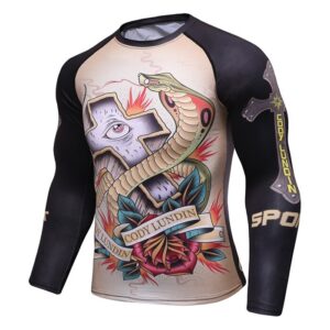 3D Rashguard Brand Clothing Compression Shirt Quick Dry Fitness Clothing Plus Size T shirt BJJ MMA Rash Guard Fashion Men Top