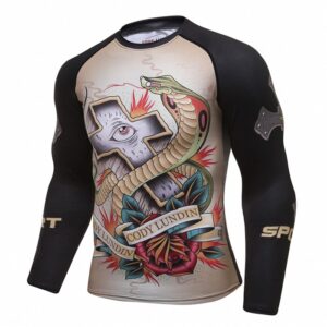 3D Rashguard Brand Clothing Compression Shirt Quick Dry Fitness Clothing Plus Size T shirt BJJ MMA Rash Guard Fashion Men Top