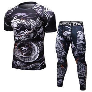 Brand New BJJ MMA Work Out Compression Rashguard T Shirt Men VS PK Exercise 3D Fitness Tights Bodybuild Cross fit Rash Guard