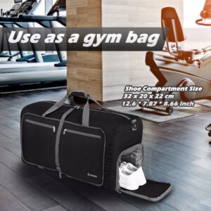 Gonex 40L Travel Luggage Bag Ultralight Suitcase Bags Foldable Packable Handbag for Men Women Holiday Weekend Trip Vacation