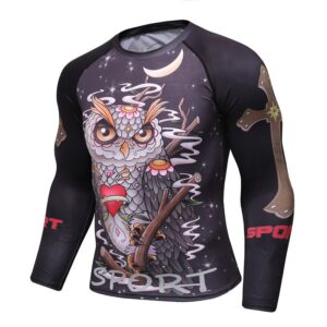 3D Rashguard Brand Clothing Compression Shirt Quick Dry Fitness Clothing Plus Size T shirt BJJ MMA Rash Guard Fashion Men Top