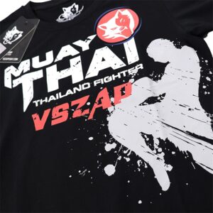 VSZAP Bangkok Boxing MMA T Shirt Gym Tee Shirt Fighting Martial Arts Fitness Training Wolf Muay Thai T Shirt Men Homme S-4XL