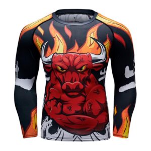 Brand New Men 3D Rashguard Compression Shirt Quick Drying Fitness Clothing Plus Size T-shirt BJJ MMA Rash Guard Fashion Men Top