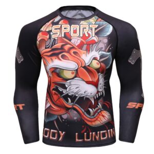 3D Rashguard Brand Clothing Compression Shirt Quick Dry Fitness Clothing Plus Size T shirt BJJ MMA Rash Guard Fashion Men Top