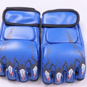 New Grappling MMA Gloves PU Punching Bag Boxing Gloves Black/White W8861