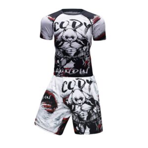 Brand New BJJ MMA Work Out Compression Rashguard T Shirt Men VS PK Exercise 3D Fitness Tights Bodybuild Cross fit Rash Guard