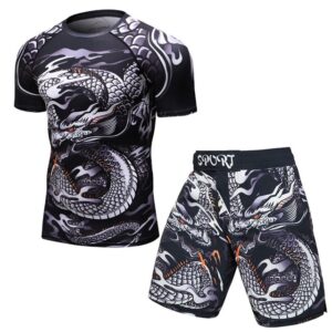 Brand New BJJ MMA Work Out Compression Rashguard T Shirt Men VS PK Exercise 3D Fitness Tights Bodybuild Cross fit Rash Guard