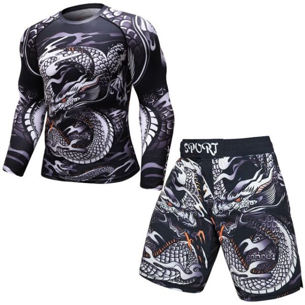 Brand New BJJ MMA Work Out Compression Rashguard T Shirt Men VS PK Exercise 3D Fitness Tights Bodybuild Cross fit Rash Guard