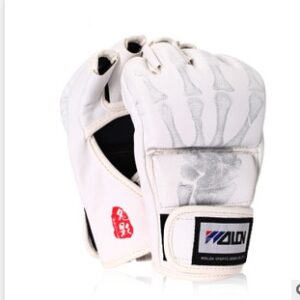 New Grappling MMA Gloves PU Punching Bag Boxing Gloves Black/White W8861