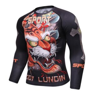 3D Rashguard Brand Clothing Compression Shirt Quick Dry Fitness Clothing Plus Size T shirt BJJ MMA Rash Guard Fashion Men Top