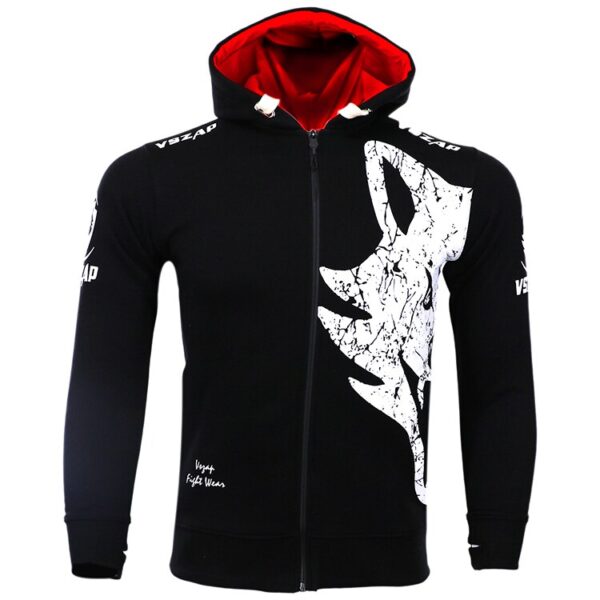 VSZAP Warm Winter Hoodie Tracksuits Fight MMA Gym Tee Shirt Boxing Fitness Sport Men