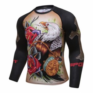 3D Rashguard Brand Clothing Compression Shirt Quick Dry Fitness Clothing Plus Size T shirt BJJ MMA Rash Guard Fashion Men Top