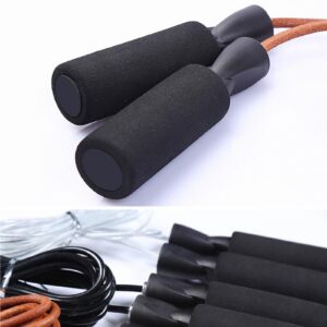 Portable Leather Skipping Speed Rope Bearing Speed Skipping Jump Rope Fitness Boxing Jump Gym Athletics Gear