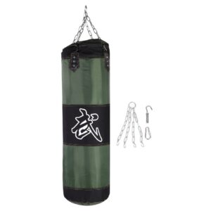 Hanging Kick Sandbag Empty Boxing Sand Bag Boxing Training Fight Karate Punch Punching Sand Bag With Metal Chain Hook Carabiner