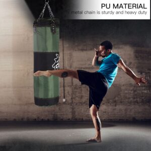 Hanging Kick Sandbag Empty Boxing Sand Bag Boxing Training Fight Karate Punch Punching Sand Bag With Metal Chain Hook Carabiner