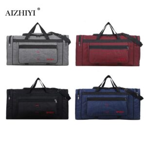 Multi-function Canvas Travel Shoulder Bags for Women Men Casual Large Capacity Sports Handbags Unisex Fitness Gym Tote