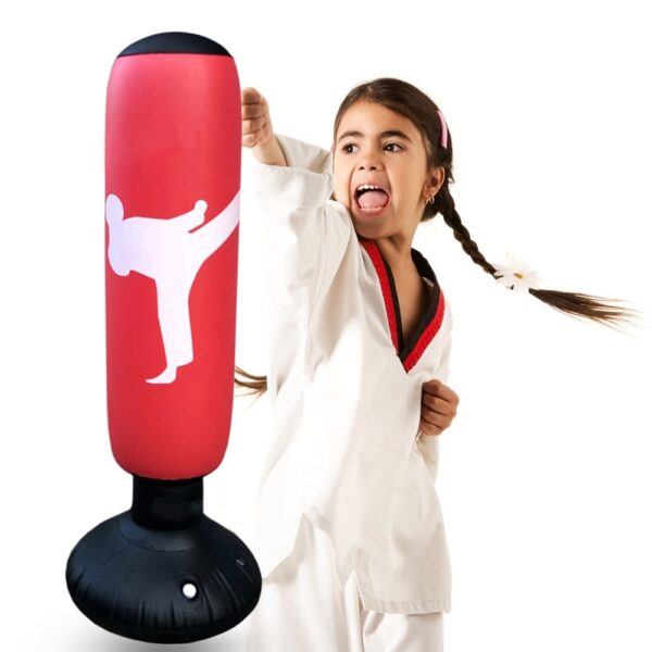 Gym Fitness Boxing Bag Children Inflatable PVC Sports Workout Fight Column Toy Kids Boxing Fight Pressure Training Sandbag Hot